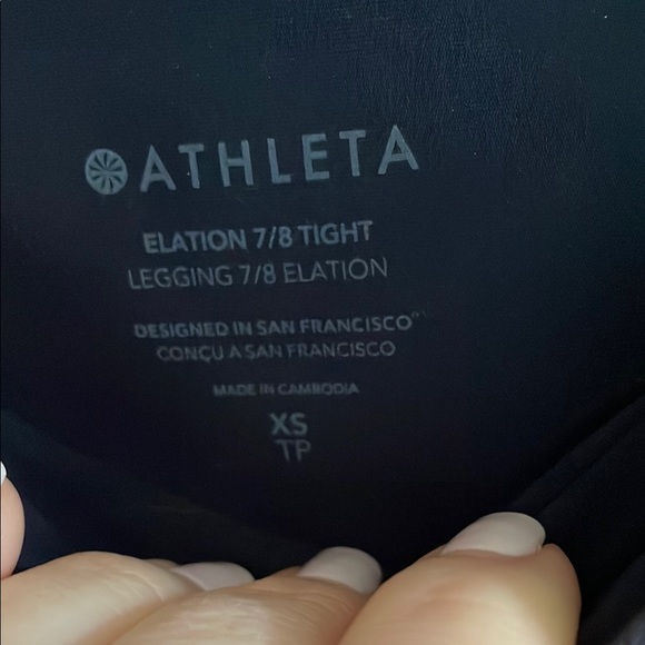 Athleta Bundle Lot Two Pairs Elation 7/8 Tight XS Leggings - Picture 4 of 9